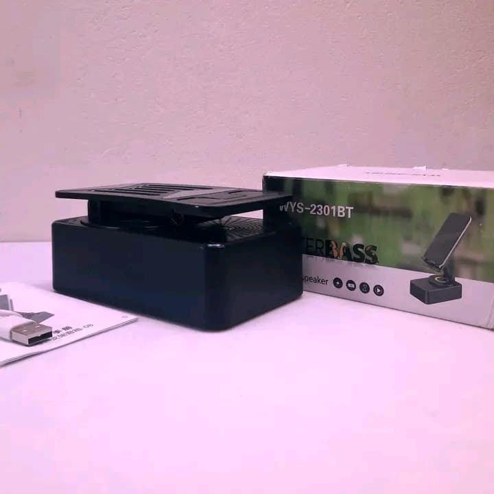 3 in1 Wireless Speaker Mobile Stand Power Bank - ছবি 4