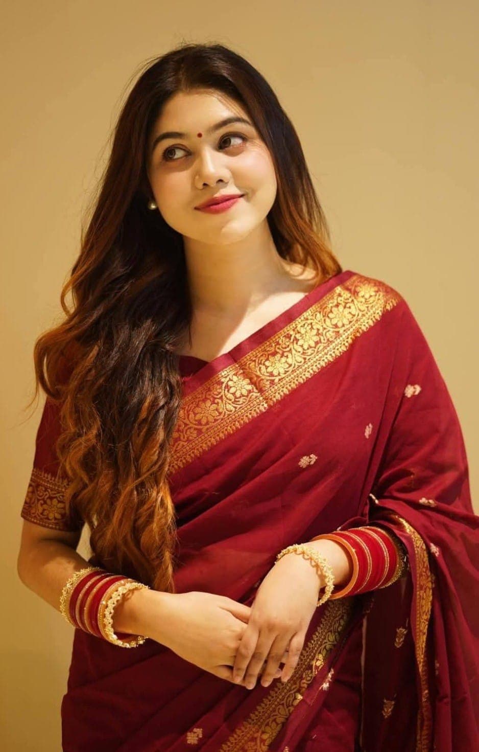 টাঙ্গাইল হাফসিল্ক শাড়ী– ম্যাচিং ব্লাউজ পিস ফ্রি✨