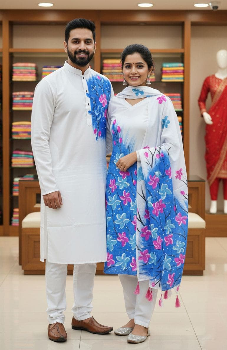 এক্সক্লুসিভ কাপল পাঞ্জাবি ও থ্রি-পিস কালেকশন!