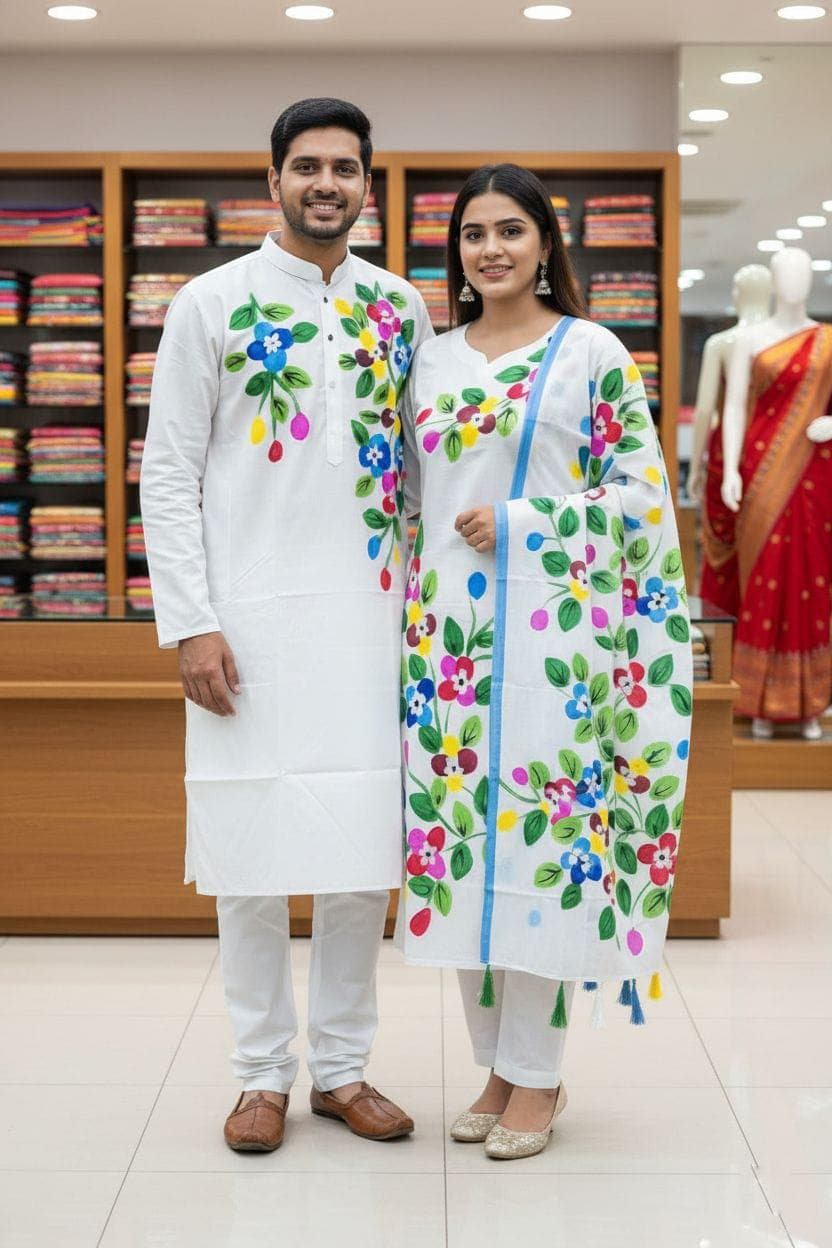 এক্সক্লুসিভ কাপল পাঞ্জাবি ও থ্রি-পিস কালেকশন!
