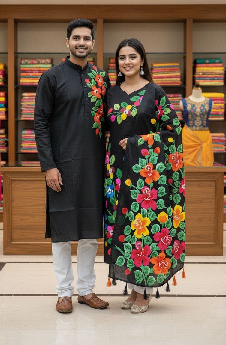 এক্সক্লুসিভ কাপল পাঞ্জাবি ও থ্রি-পিস কালেকশন!
