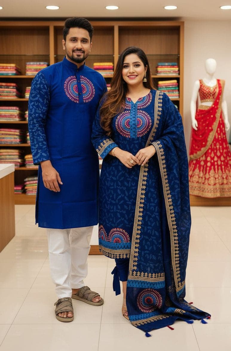 এক্সক্লুসিভ কাপল পাঞ্জাবি ও থ্রি-পিস কালেকশন!