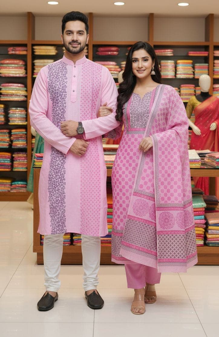 এক্সক্লুসিভ কাপল পাঞ্জাবি ও থ্রি-পিস কালেকশন!