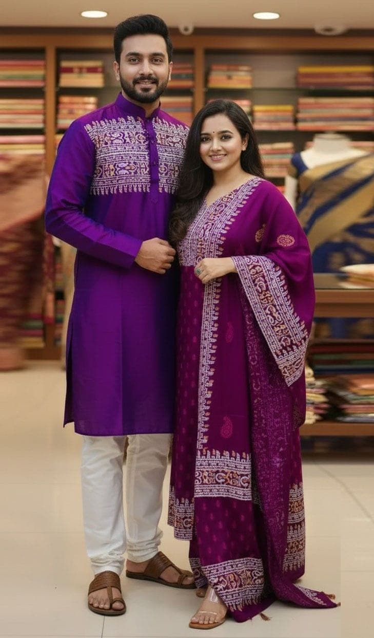 এক্সক্লুসিভ কাপল পাঞ্জাবি ও থ্রি-পিস কালেকশন!