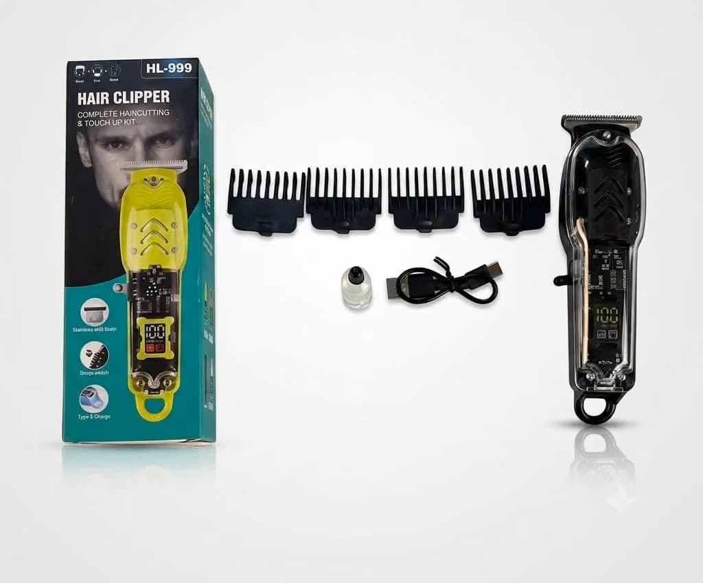 HL-999 Hair Clipper (Complete Haircutting & Touch Up Kit)